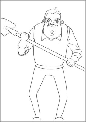 Hello Neighbor Printable Coloring - TotalColoring.Com