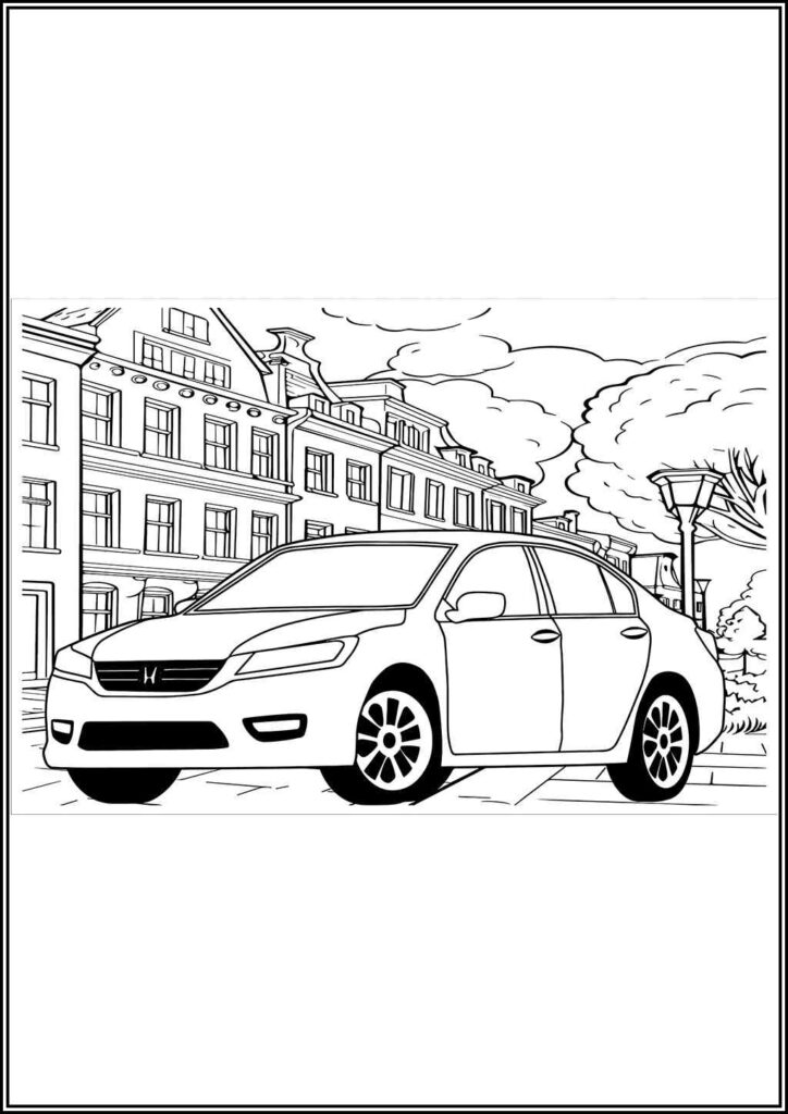 Honda Car Coloring - TotalColoring.Com