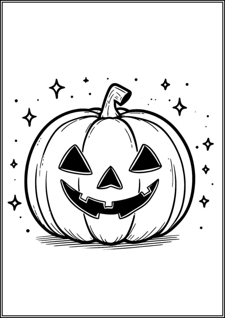 Jack O Lantern Printable Coloring - TotalColoring.Com