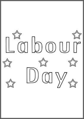 Labor Day With Stars Coloring - TotalColoring.Com