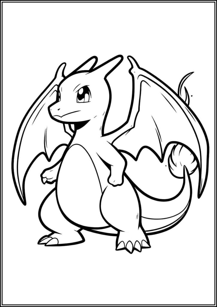 Little Charizard Coloring - TotalColoring.Com