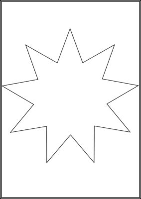 Nine Pointed Star Coloring - TotalColoring.Com