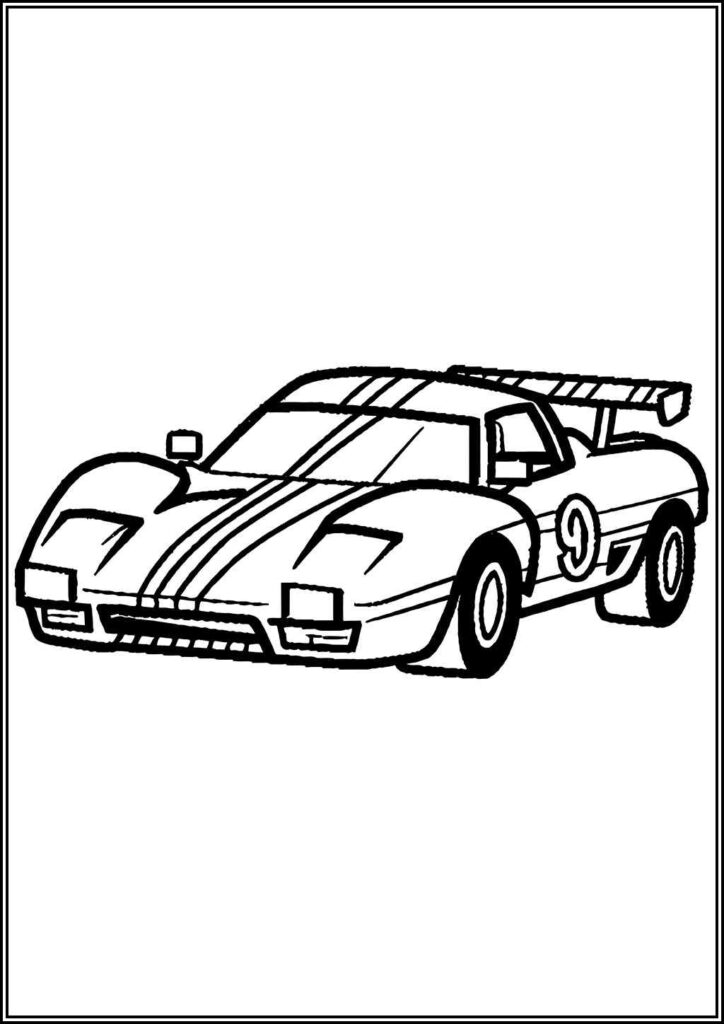 Perfect Race Car Coloring - TotalColoring.Com