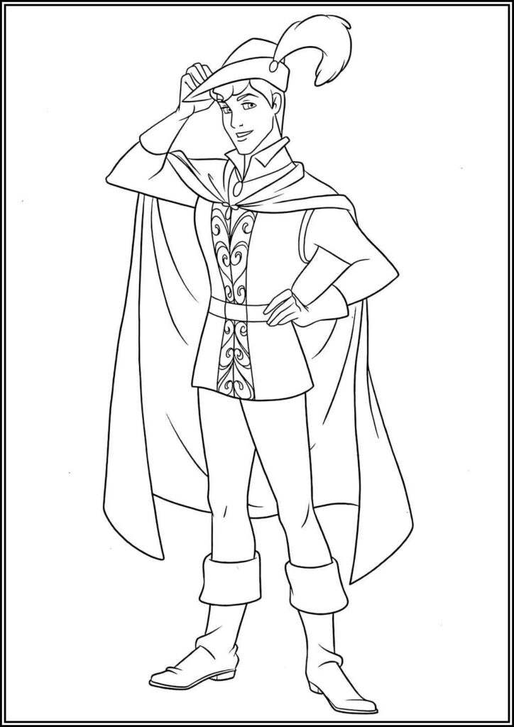 Prince Phillip From Sleeping Beauty Coloring - TotalColoring.Com