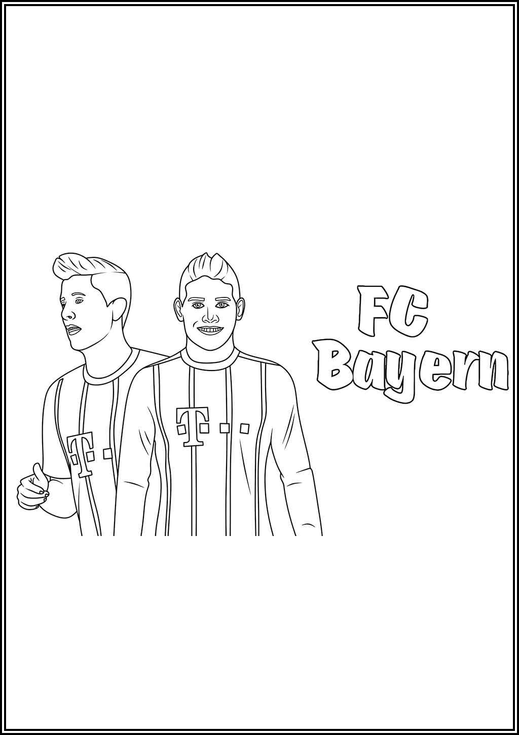 10 Stunning Bayern Munich Coloring Pages for Die-Hard Fans