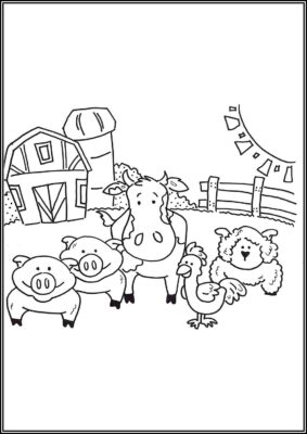 Print Farm Animal Coloring - TotalColoring.Com