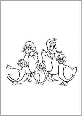 Print Five Little Ducks Coloring - TotalColoring.Com