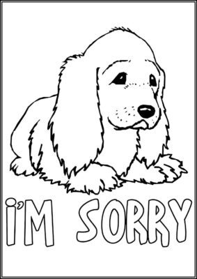 Print Im Sorry Coloring - TotalColoring.Com