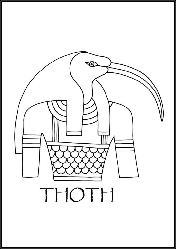 Print Thoth Coloring - TotalColoring.Com