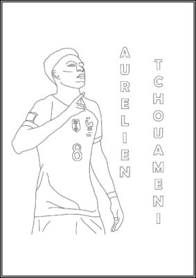 Printable Aurelien Tchouameni Coloring - TotalColoring.Com