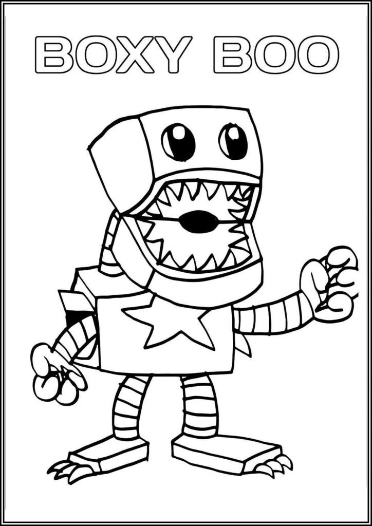 Printable Boxy Boo Coloring - TotalColoring.Com