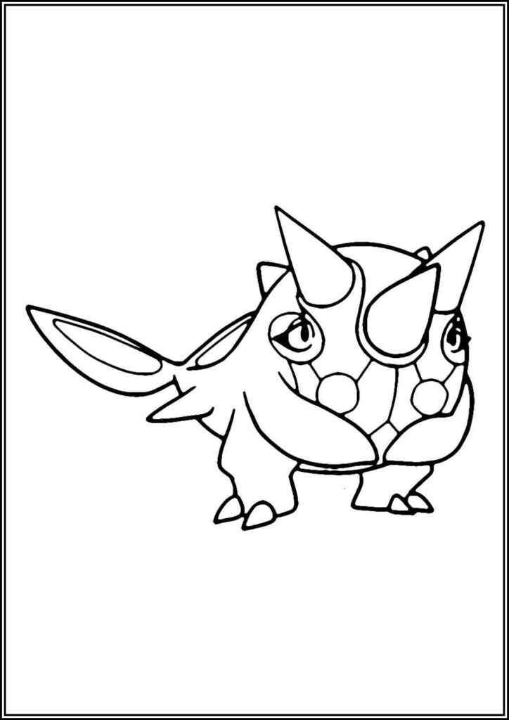 Printable Cetitan Pokemon Coloring - TotalColoring.Com