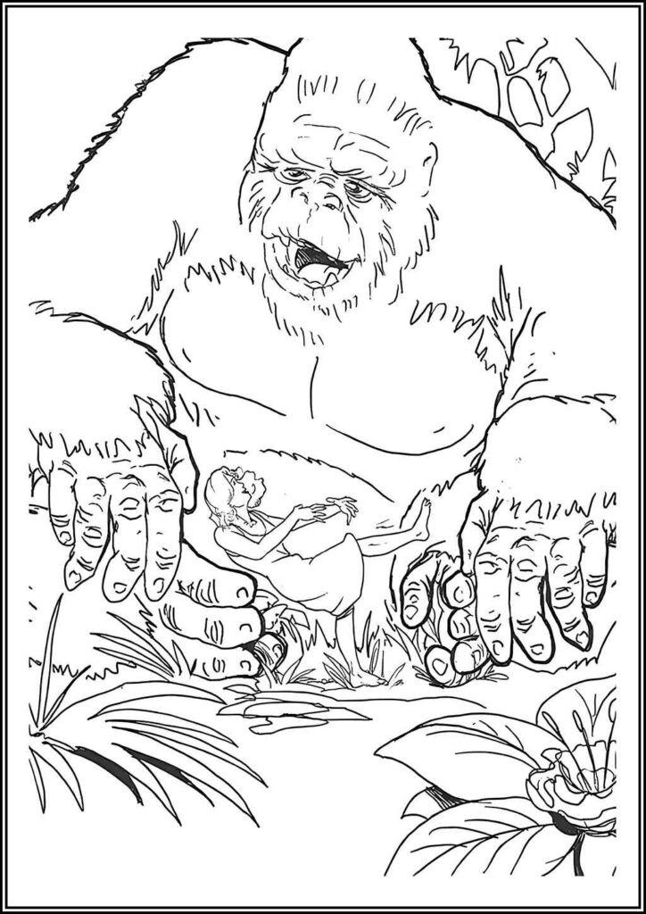 Printable King Kong Coloring - TotalColoring.Com