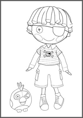 Printable Lalaloopsy Doll Coloring - TotalColoring.Com