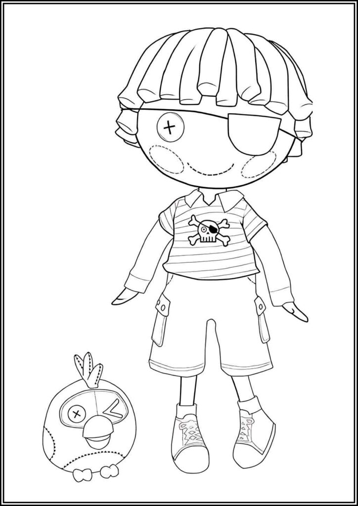 Printable Lalaloopsy Doll Coloring - TotalColoring.Com