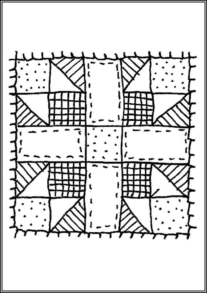 Printable Quilt Coloring - TotalColoring.Com