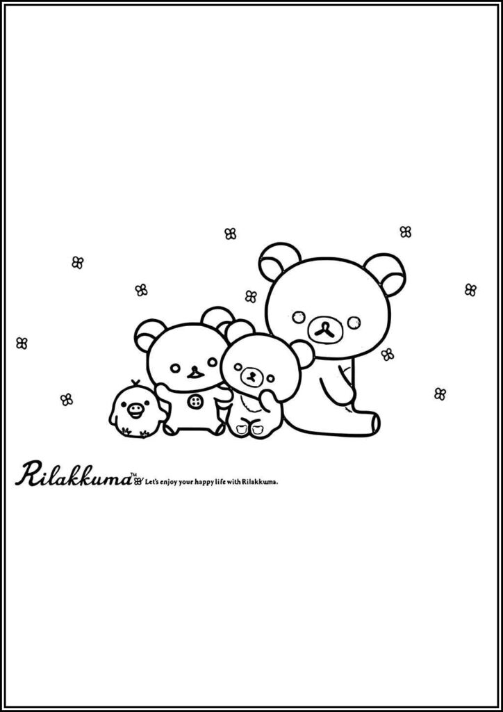 Printable Rilakkuma For Kids Coloring - TotalColoring.Com