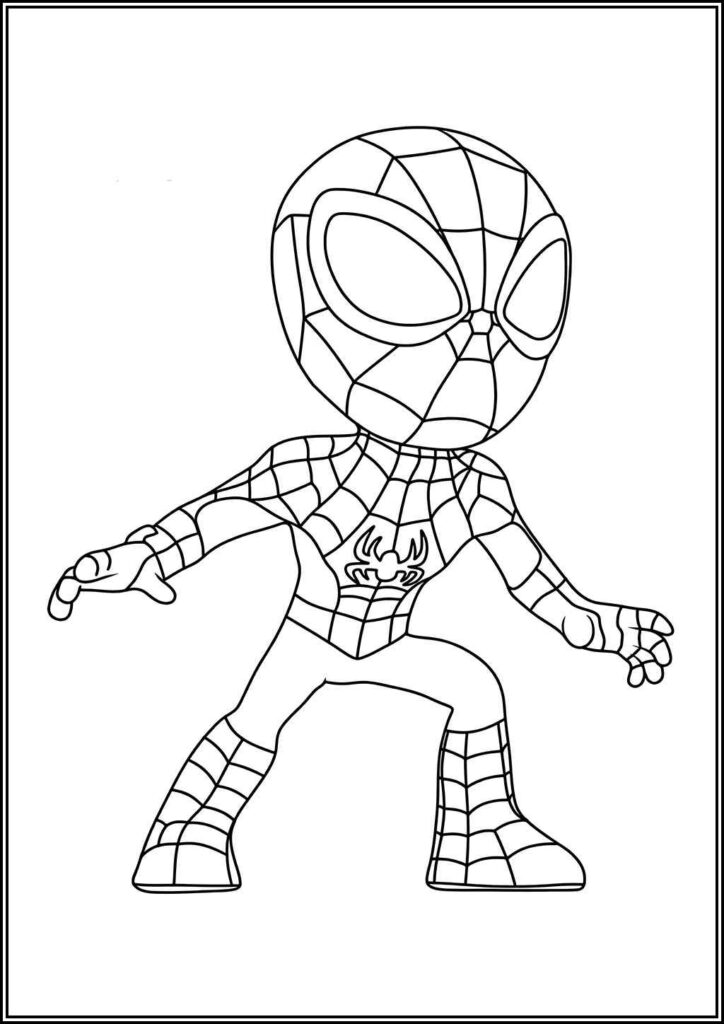 Printable Spidey Coloring - TotalColoring.Com