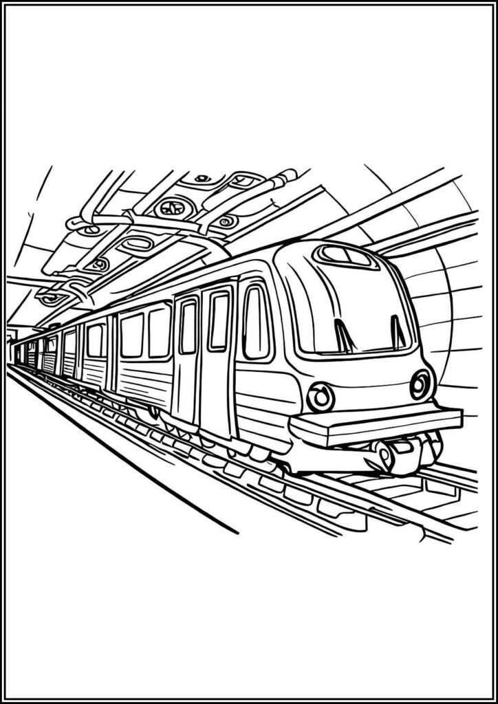 Printable Subway Coloring - TotalColoring.Com