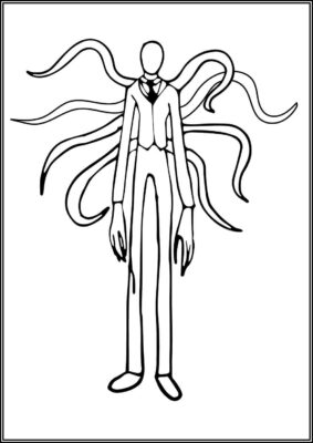 Printable The Slender Man Coloring - TotalColoring.Com