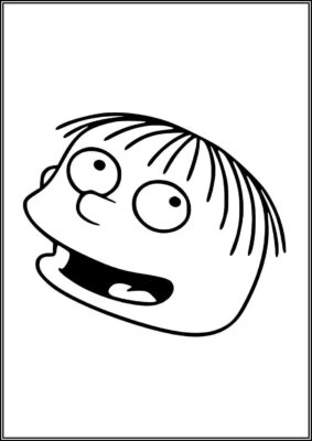 Ralph Wiggum Face Coloring - TotalColoring.Com