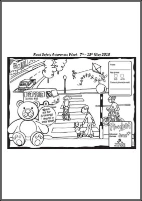 Road Safety Awareness Week Coloring - TotalColoring.Com