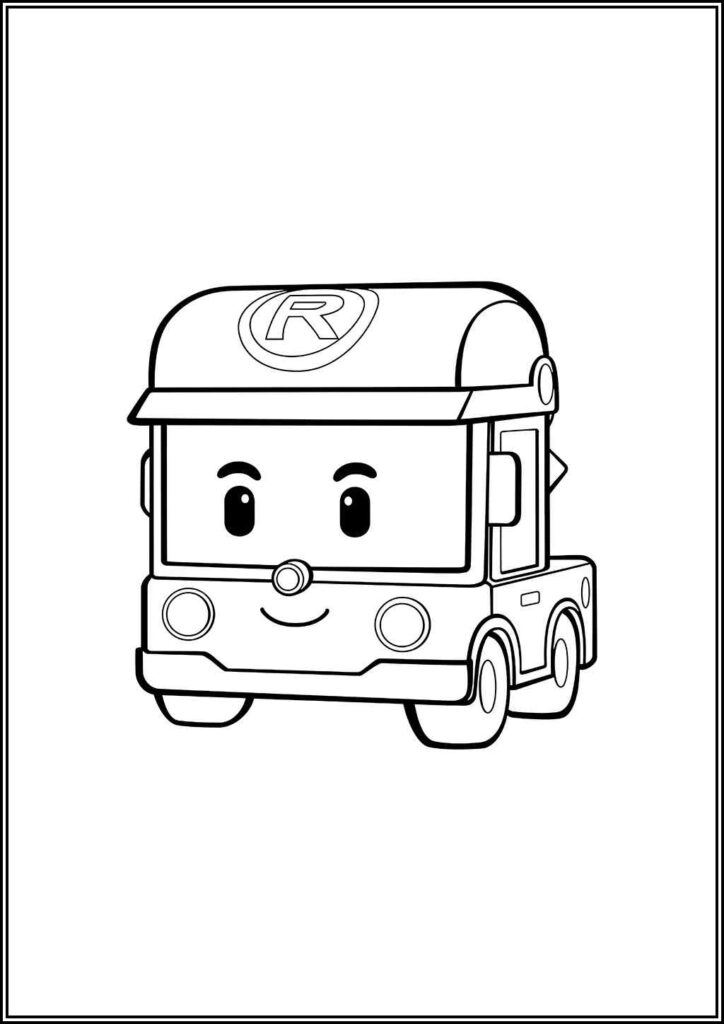 Rody From Robocar Poli Coloring - TotalColoring.Com