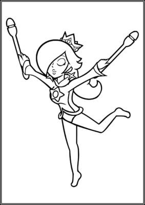 Rosalina Free Printable Coloring - TotalColoring.Com