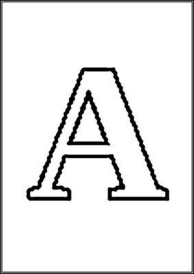 Russian Alphabet Letter A Coloring - TotalColoring.Com