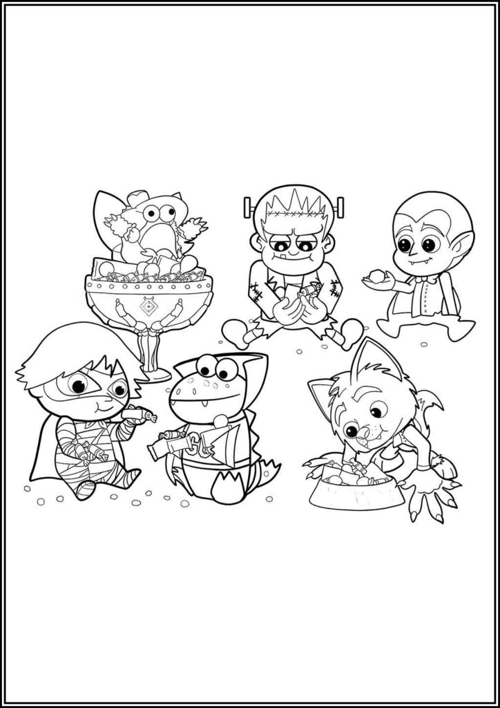 Ryans World Halloween Coloring - TotalColoring.Com