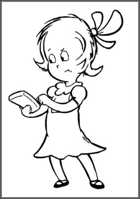 Sally From Cat In The Hat Coloring - TotalColoring.Com