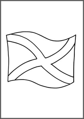 Scotland Flag Coloring - TotalColoring.Com