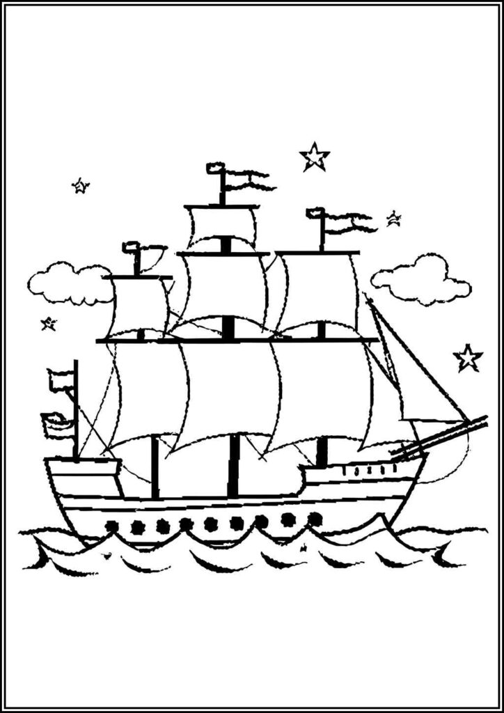 Ship For Free Coloring - TotalColoring.Com