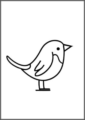 Simple Bird Coloring - TotalColoring.Com