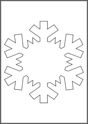 Simple Snowflake Coloring - TotalColoring.Com