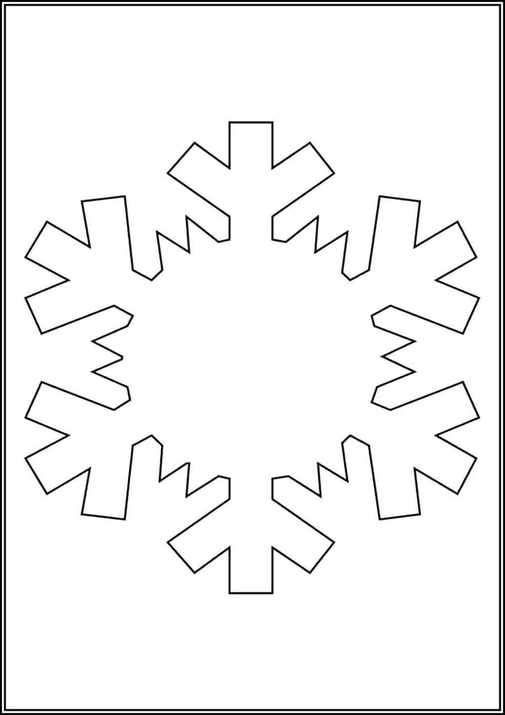 Simple Snowflake Coloring - TotalColoring.Com