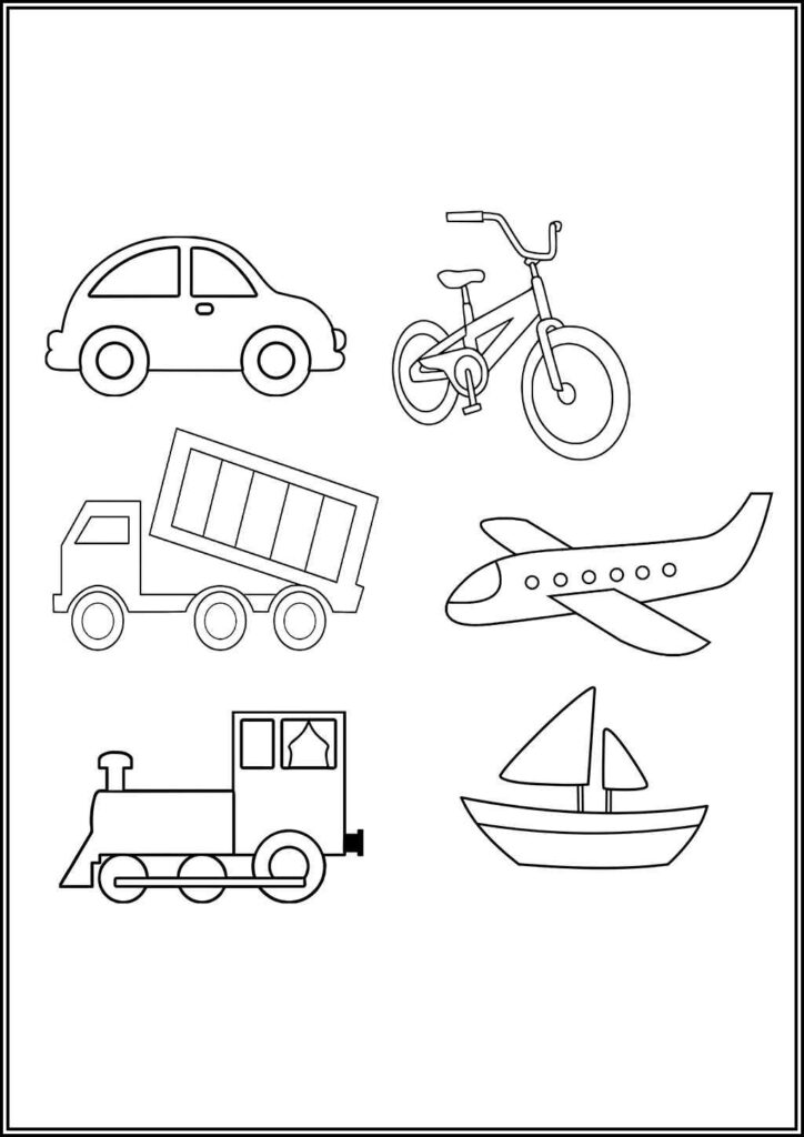 Simple Vehicles Coloring - TotalColoring.Com