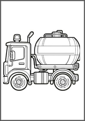 Small Tanker Truck Coloring - TotalColoring.Com