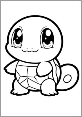 Squirtle Printable For Kids Coloring - TotalColoring.Com