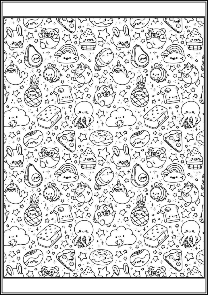 Squishmallows Kawaii Coloring - TotalColoring.Com