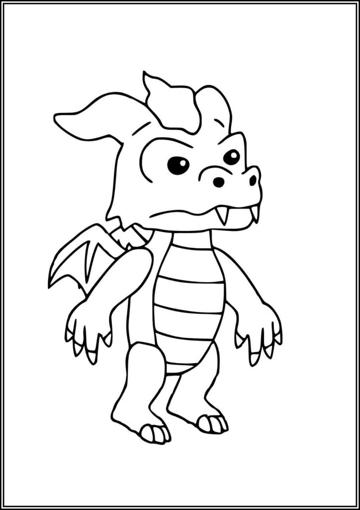 Stumble Guys Dragon Coloring - TotalColoring.Com