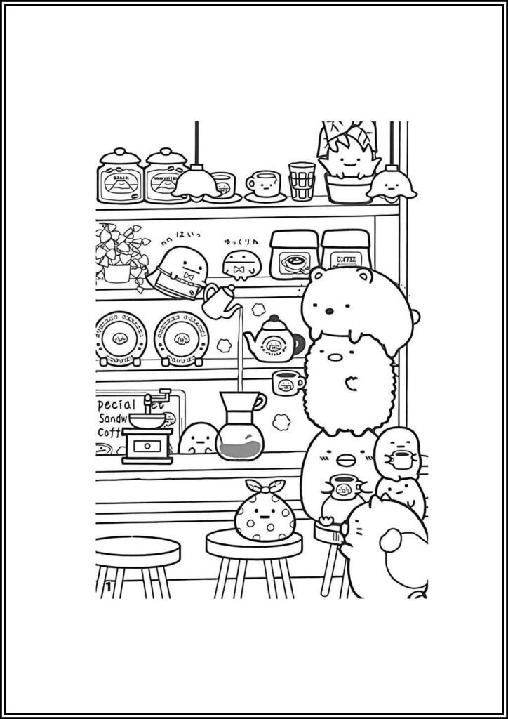 Sumikko Gurashi Image Coloring - TotalColoring.Com