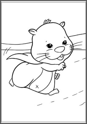 Super Hamster Coloring - TotalColoring.Com