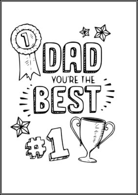 The Best Dad Coloring - TotalColoring.Com