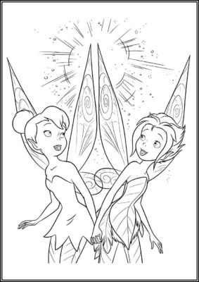 Tinkerbell Free For Girls Coloring - TotalColoring.Com