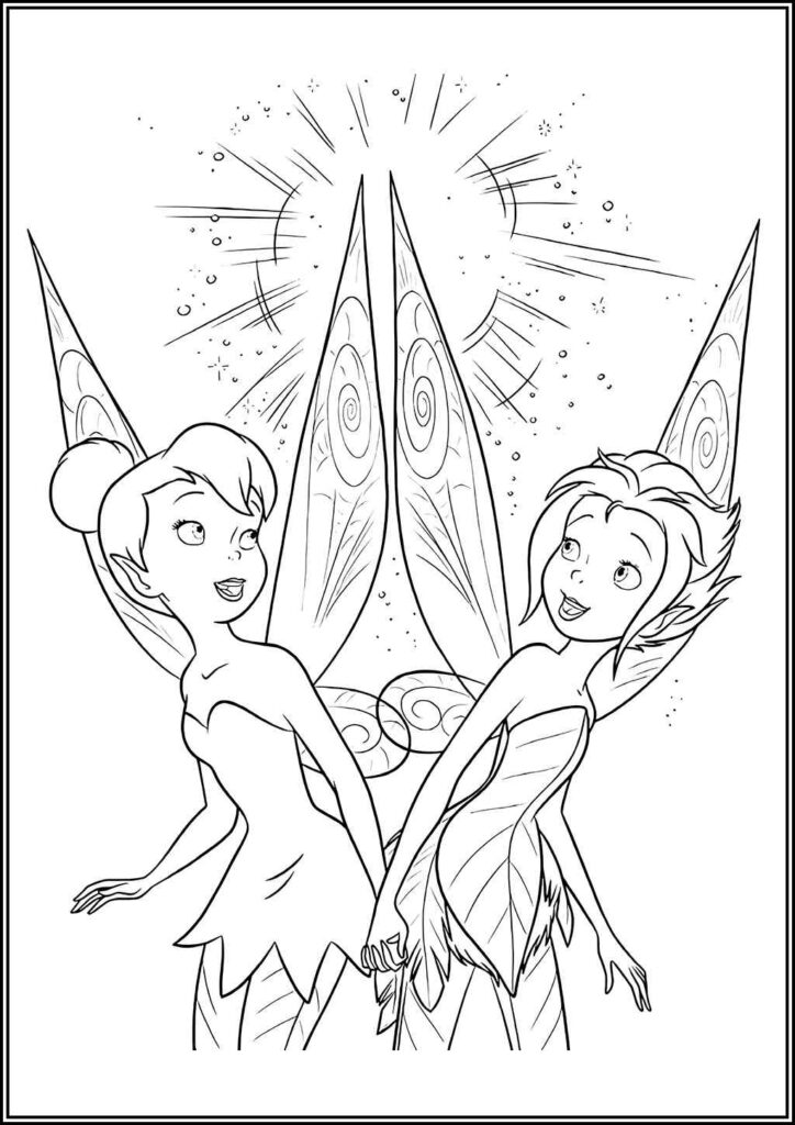 Tinkerbell Free For Girls Coloring - TotalColoring.Com