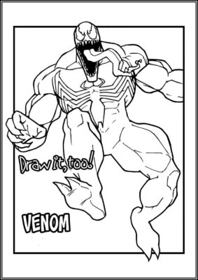 Venom Printable For Free Coloring - TotalColoring.Com