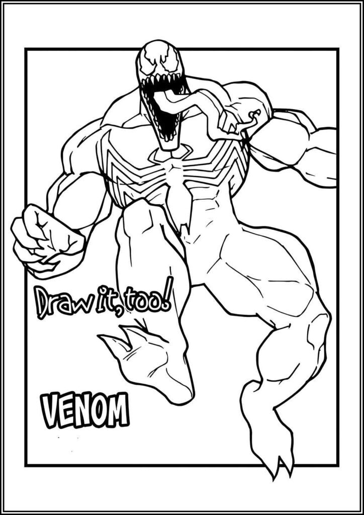 Venom Printable For Free Coloring - TotalColoring.Com