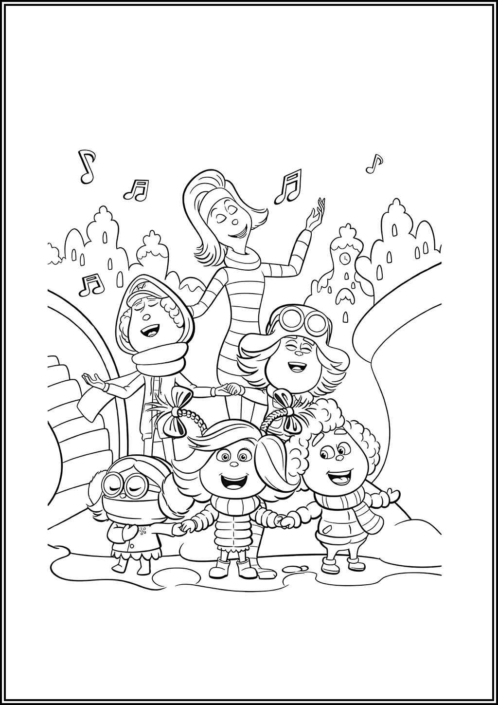 Singing Lesson In Whoville - TotalColoring.Com
