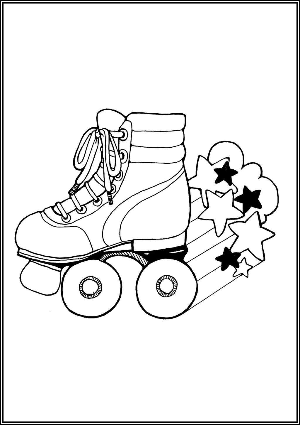Roller Skate coloring pages (Free printable PDF) - TotalColoring.com